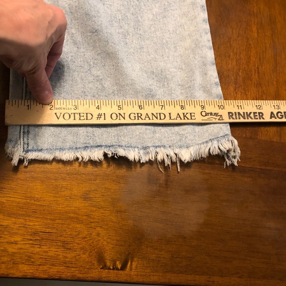 Risen Light Blue Distressed Wide Leg Jeans - Picture 3 of 11